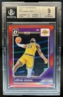 2024-25 Panini Donruss Optic LeBron James Red Prizm #/99 Lakers BGS 9