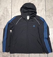 Vintage Adidas Track Jacket 3 Stripes Men's XL Full Zip Soccer Lightweight Y2K