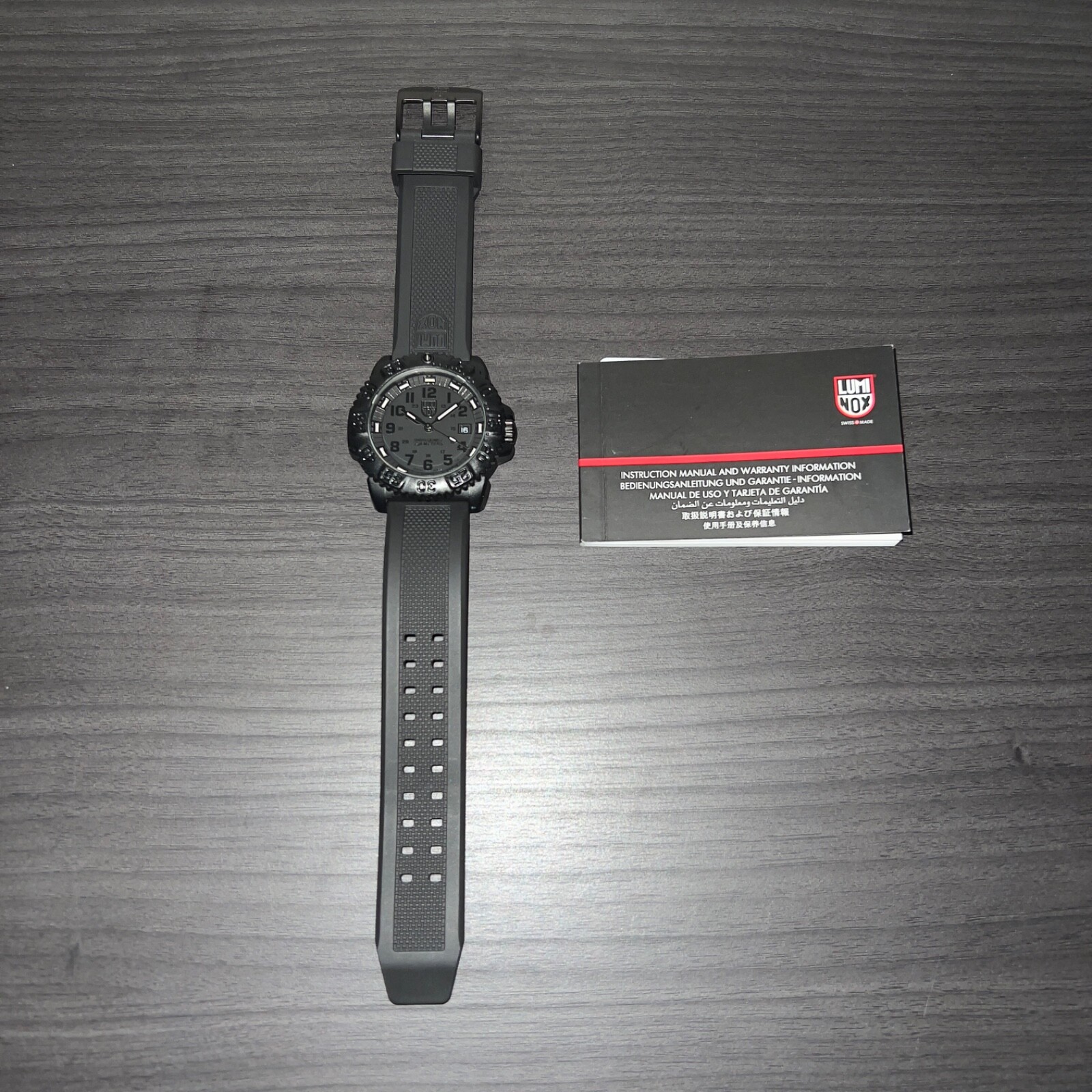 Luminox Navy SEAL Colormark 3051BO Black 44mm Pre-Owned Watch