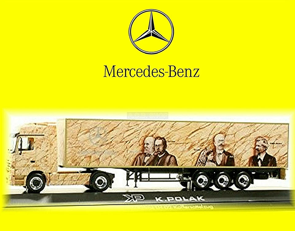 Mercedes Benz Actros LH 02 Rimorchio K. Polak Polonia 1:87 Herpa PC - Immagine 4 di 4