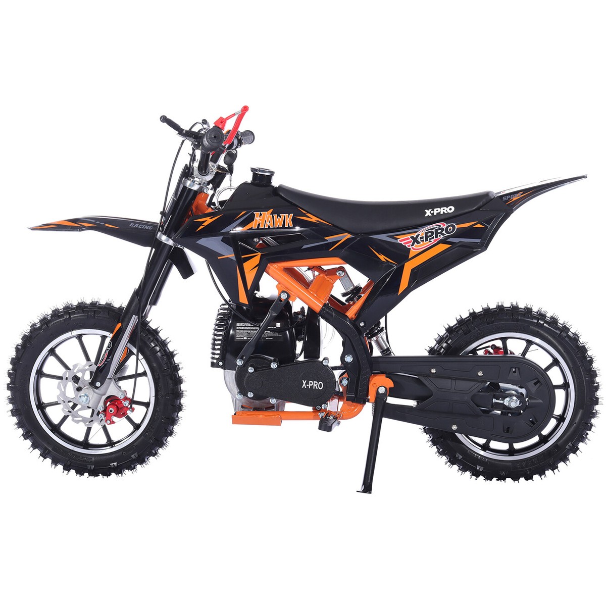 HMParts Performance Brake Lever Re / Li Blue Pocket Bike Mini Cross 2-Takt - Foto 2