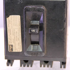 FPE    YW51650     CIRCUIT BREAKER 15 AMP 480VAC 3 POLE     60 DAY WARRANTY!