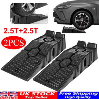 Heavy Duty 5 Ton Low Rise Car & Van Ramps Plastic Strong & Heavy Duty ...