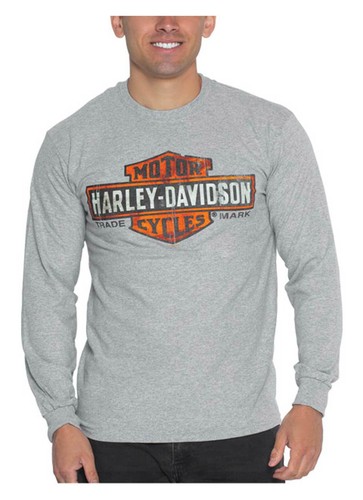 Harley-Davidson Men's Decayed B\u0026S Logo 