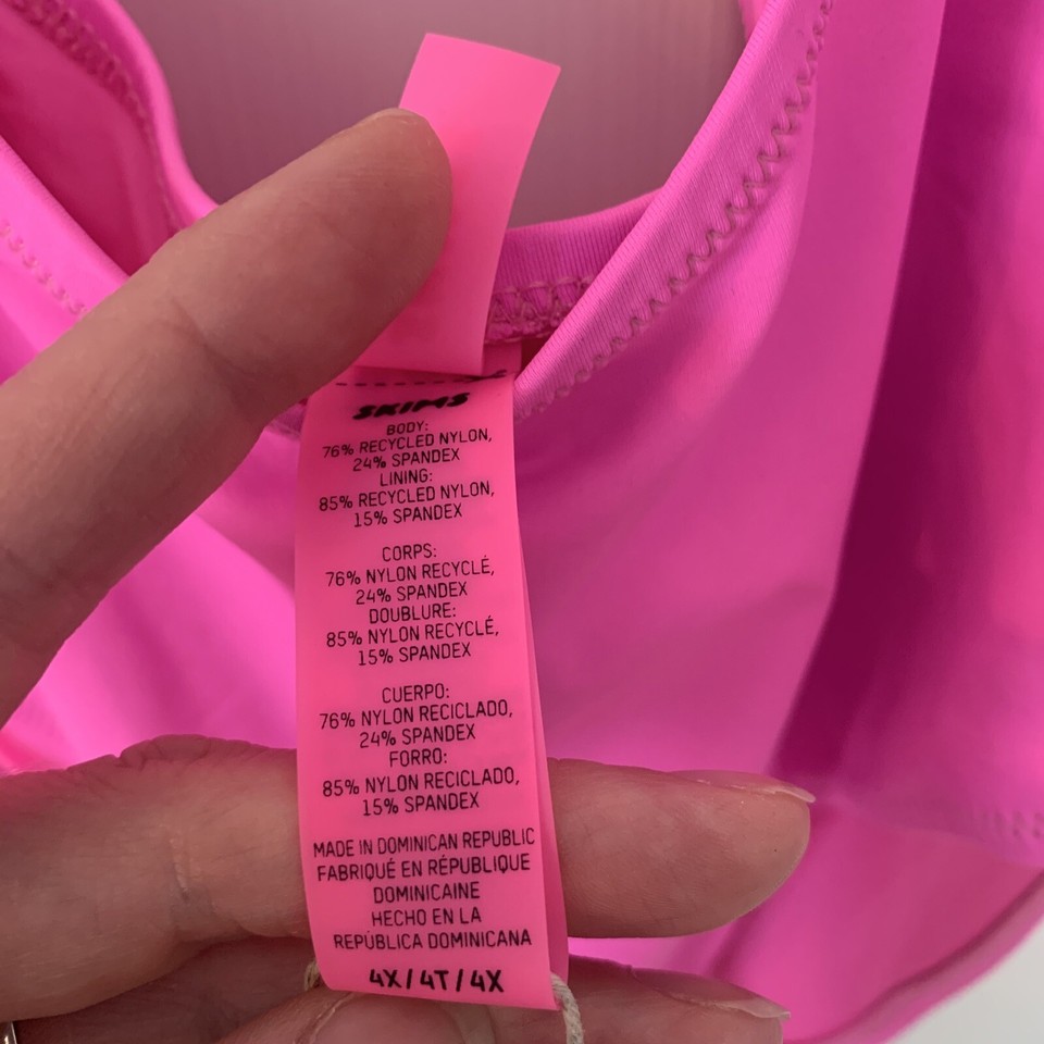 NWT Skims Recycle Swim Cut Out Open Bust One Piece PullOn Swimwear