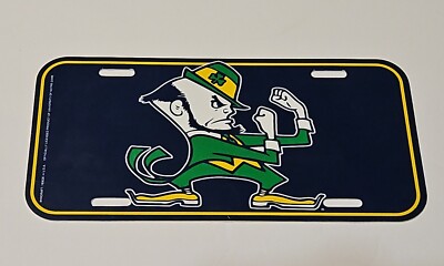 Notre Dame Fighting Irish Leprechaun Beautiful New Plastic License 