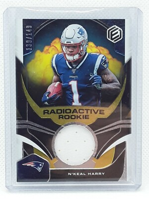 N'Keal Harry 2019 Panini Elements Radioactive PATCH /199 New England Patriots