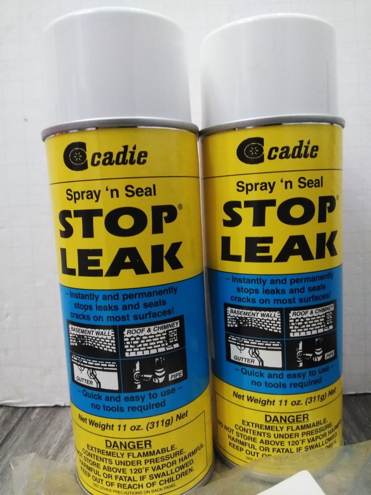 VTG Heddy Stop Leak Cadie Spray N Seal 11oz 2-Pack USA NOS