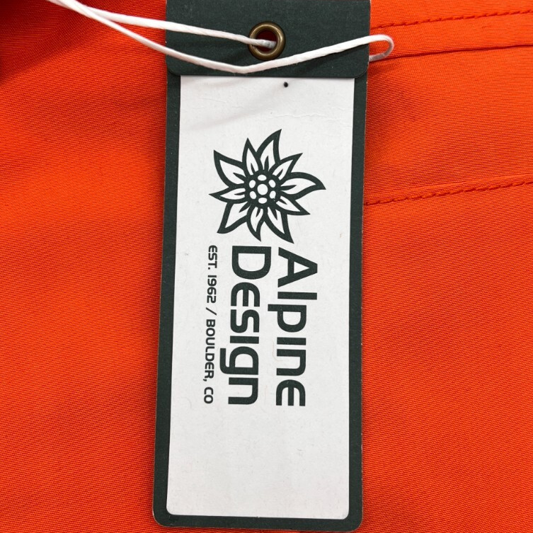 Alpine Design Orange 1962 Jacket Waterproof UV50+ Shield Men’s Rocky Mountain