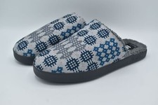 Toms Mens 11 Harbor Frost Grey Snowdon Repreve Slip On Two Tone Felt Slippers