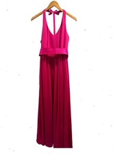 WHITE By Vera Wang Pink Formal V-Neck Halter Gown Size 2