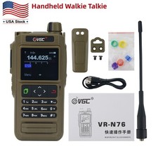 VR-N76 Handheld Walkie Talkie UV Dualband IP67 Waterproof Radio Bluetooth GPS