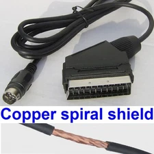 RGB Scart AV Lead for NTSC Sega Saturn - Quality Shielded Cable - C-Sync *NEW*