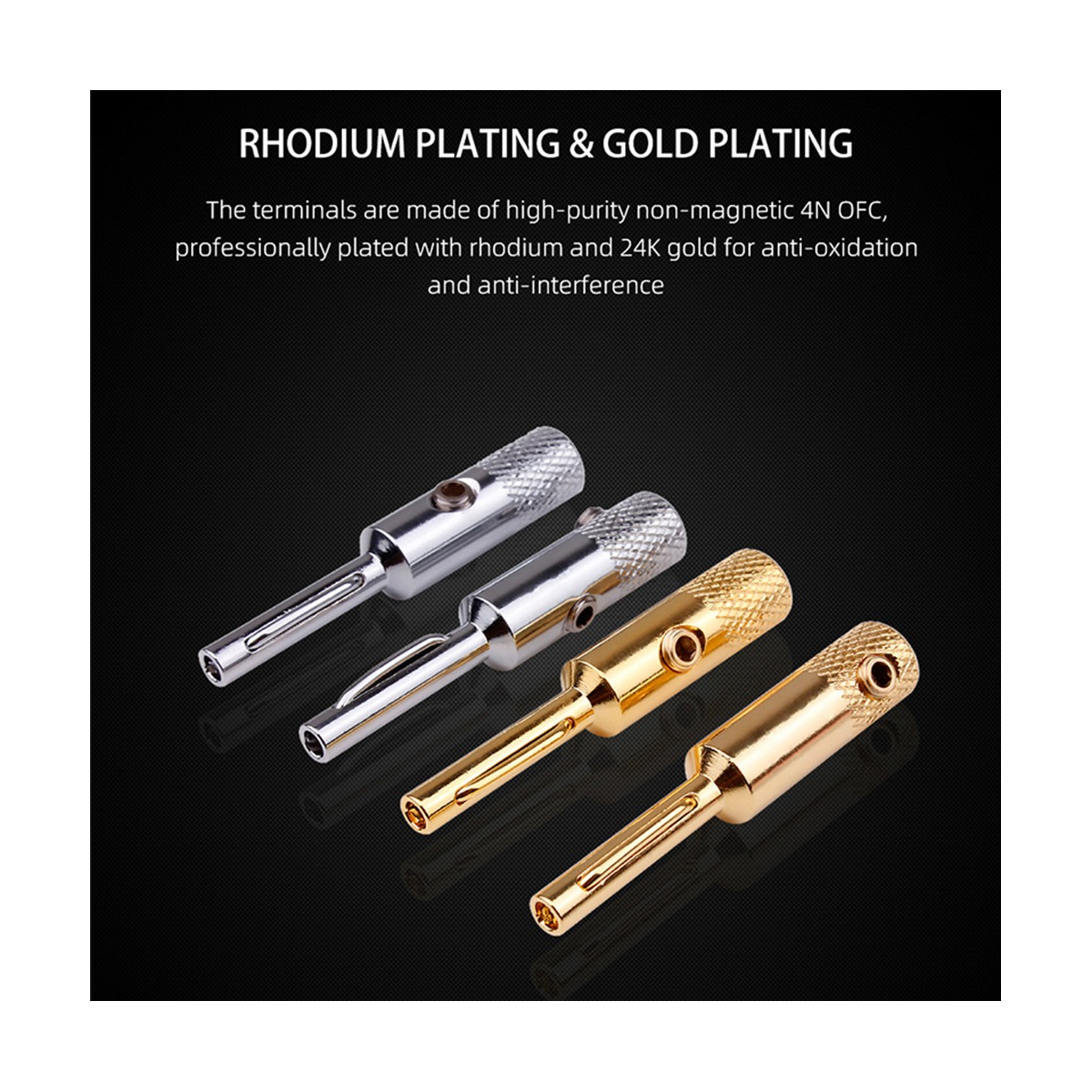 4Pcs Banana Plug Connector CorrosionResistant Banana Connector for Audio3940 eBay