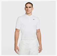 NIKE Court Dri-Fit White Tennis Polo Shirt. Boys. Medium. Brand New