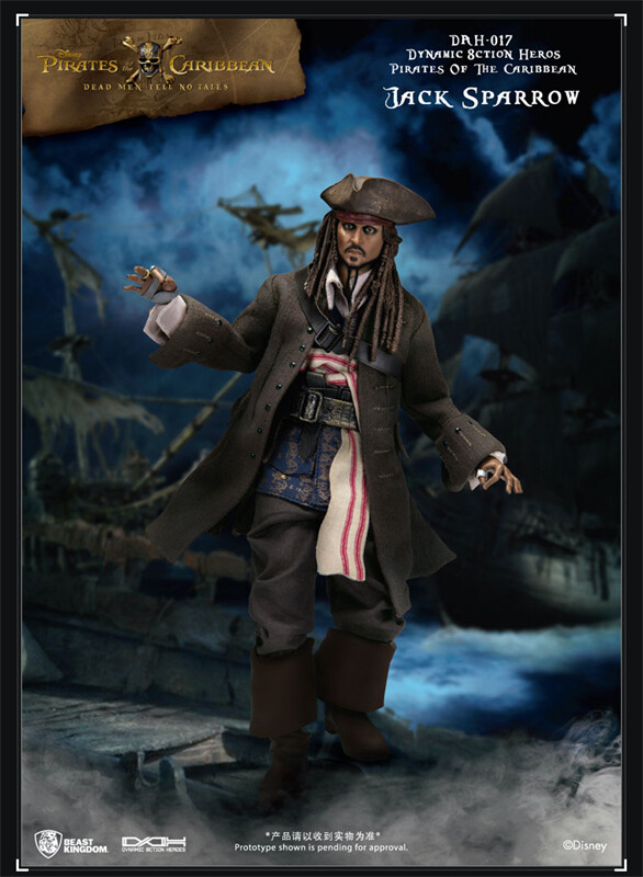 Figurine Beast Kingdom DAH-017 Jack Sparrow (Pirates Des Caraïbes) – Neuve Sous Blister