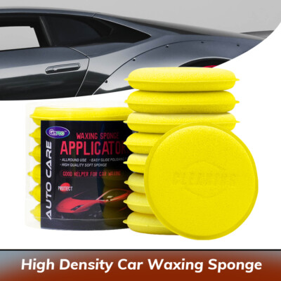 12PCS Car Waxing Polish Foam Sponge Wax Applicator Cleaning Detailing Pads Tool