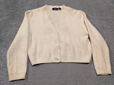 OBR Cardigan Womens Medium Vintage Lambswool Angora Rabbit Wool Sweater  Button