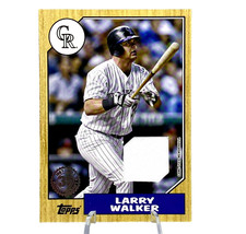 2022 Series 1 1987 Baseball Relic #87R-LW Larry Walker - Colorado Rockies