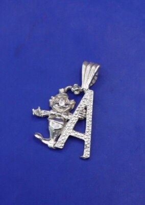 Ausgefallener Vintage englischer Silber Buchstabe ''A'' Anhänger. Perfekt für Anna Angela Andy