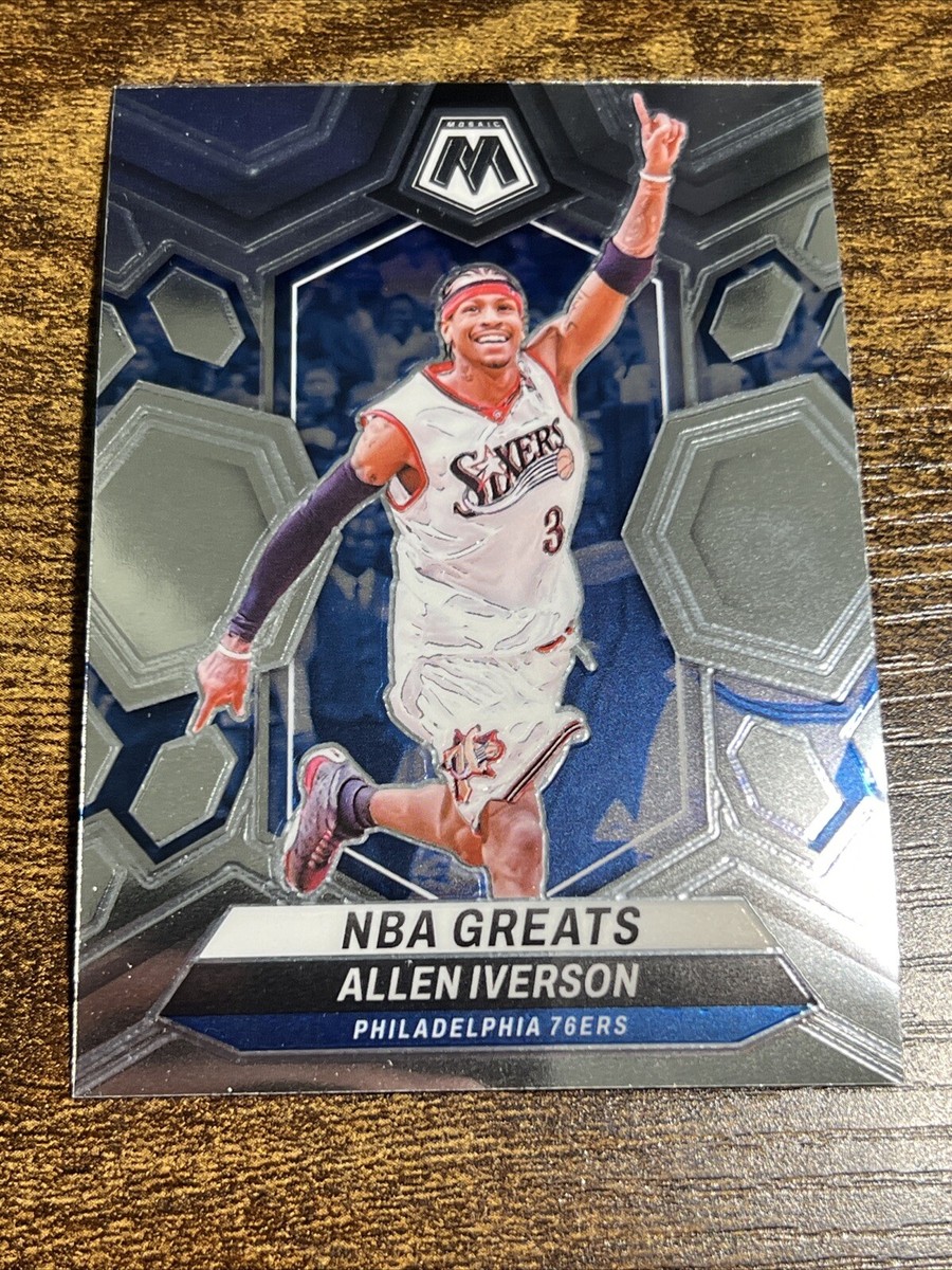 ALLEN IVERSON 2023-24 Panini Mosaic NBA Greats #300 76ers | eBay