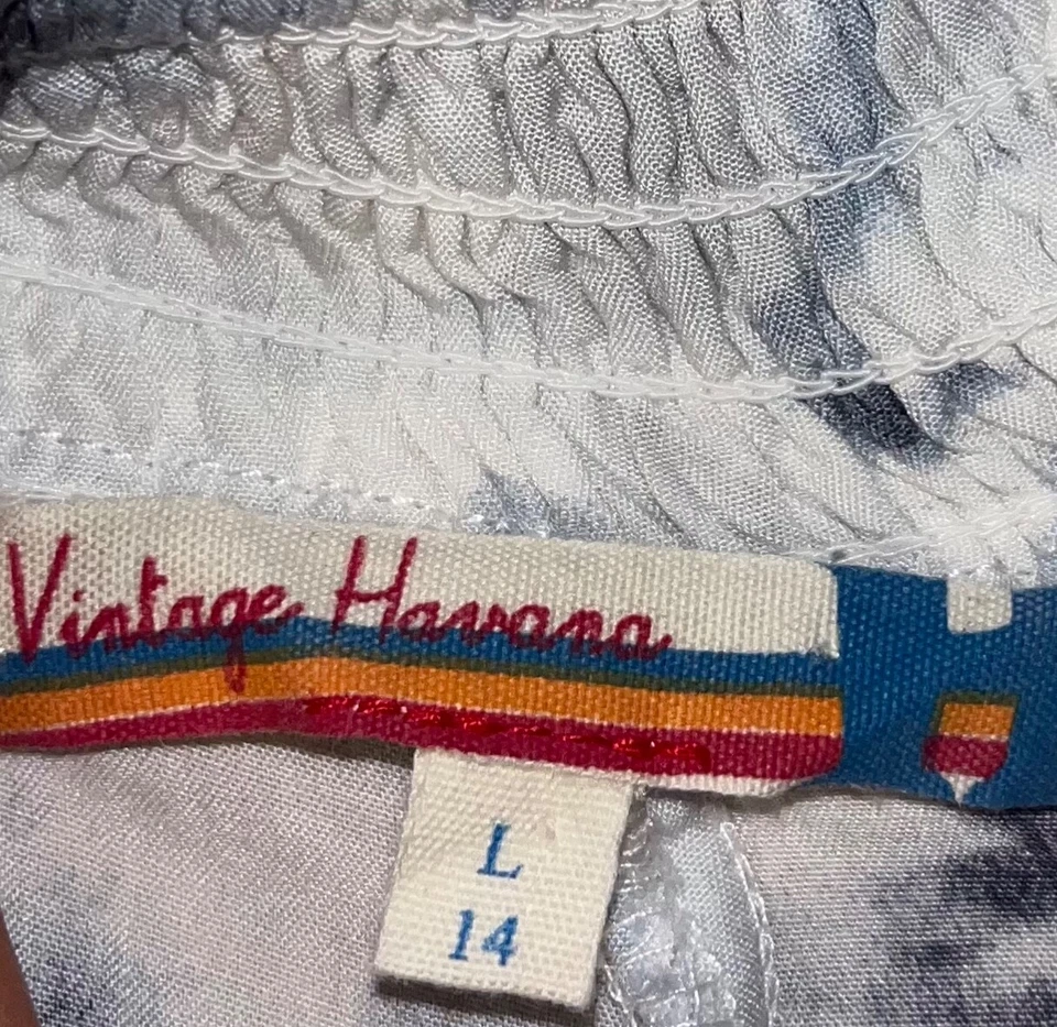 NUEVO CON ETIQUETAS PANTALONES CORTOS TIE DYE VINTAGE HAVANA NIÑAS TALLA 14 LD2 Foto 2 de 3