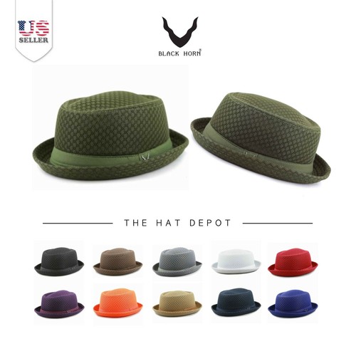 Soft Cool Summer Mesh Porkpie Hat 7060 