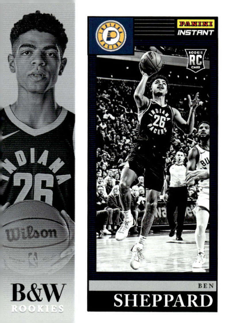 BEN SHEPPARD RC 2023-24 Panini Instant Black White ROOKIE /326 #32