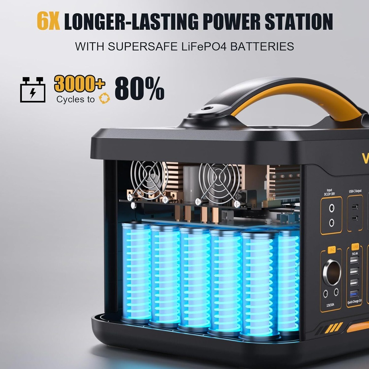 VTOMAN Jump 1800 Portable Power Station 1800W/1548Wh LiFePO4