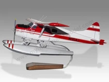 De Havilland DHC-2 Brooks Range Aviation Red Desk Wood Airplane Model Large 1/32