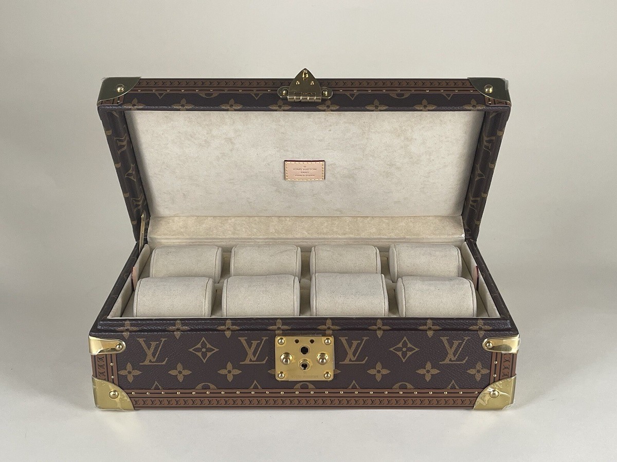 Rare* NEW Louis Vuitton Monogram Coffret Trunk 8 Watch Rare* NEW Louis Vuitton Monogram Coffret Trunk 8 Watch