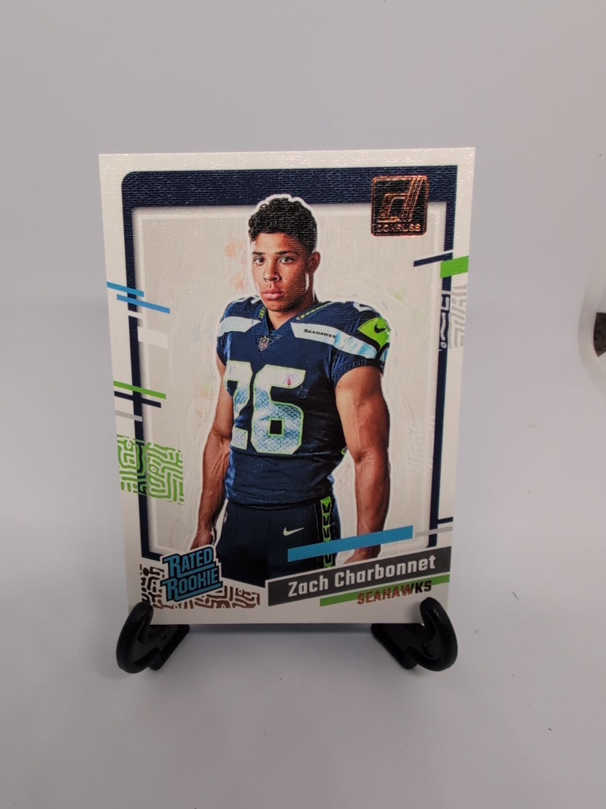 2023 Panini Donruss - Rated Rookie Portrait #16 Zach Charbonnet (RC)
