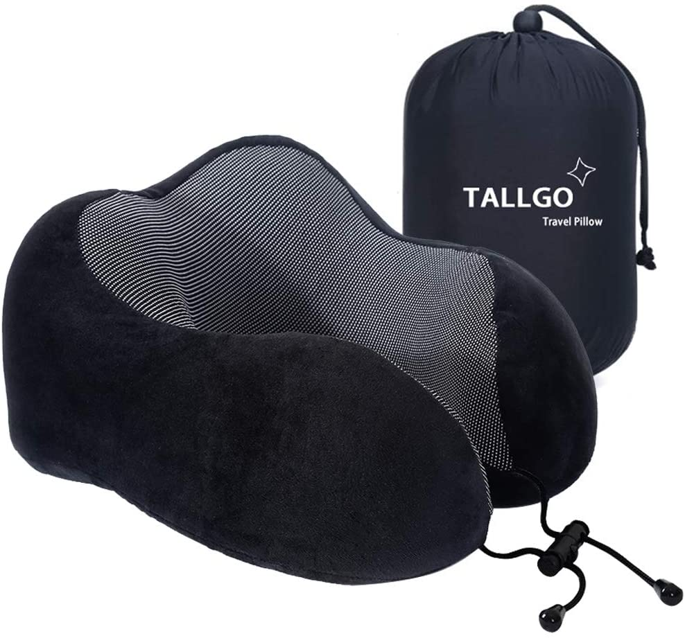 Travel Pillow, Best Memory Foam Neck Pillow Head Support Soft Pillow for Sleepin