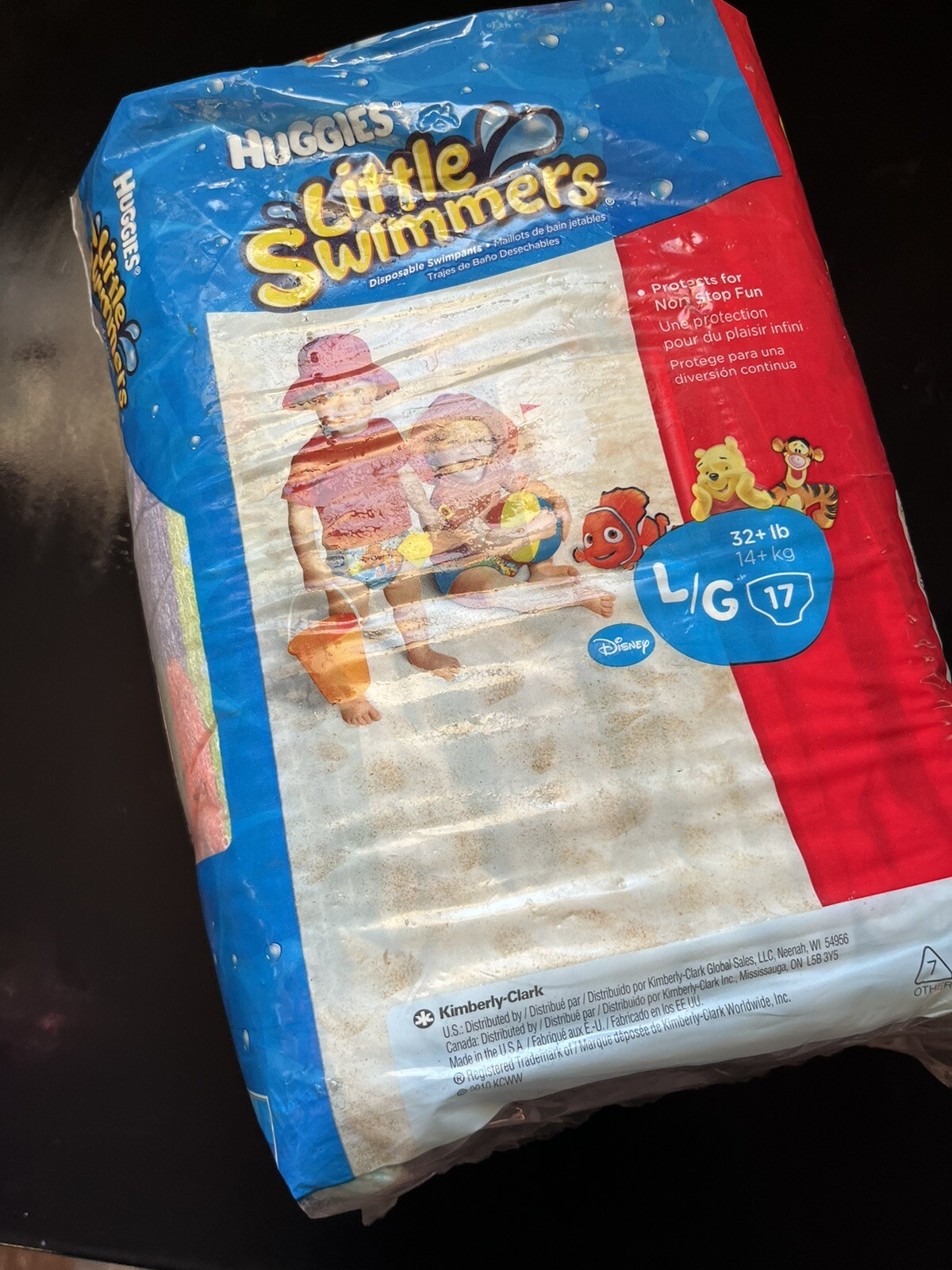 Huggies Little Swimmers Swim Diapers 10Count  32+ Pounds Large New In Package