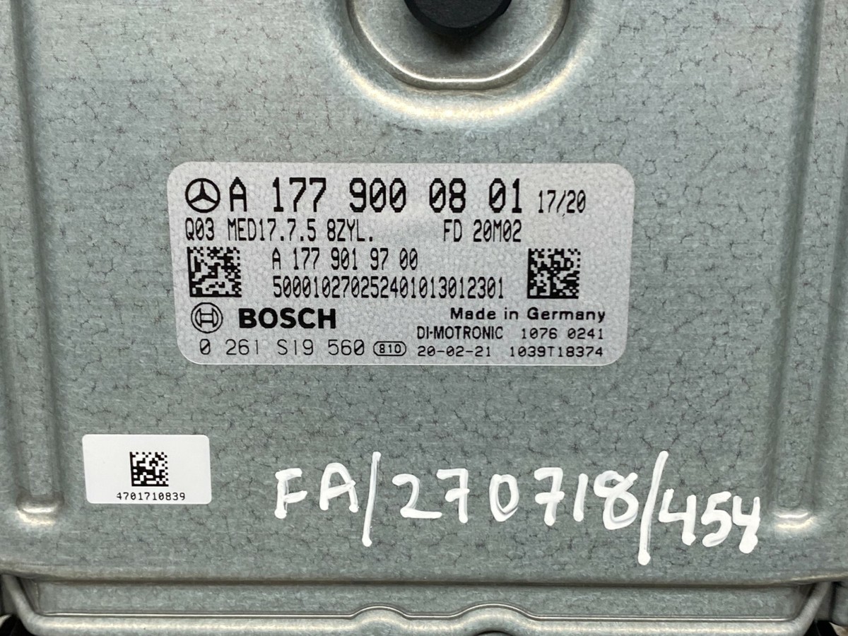 AS) MERCEDES BENZ ENGINE CONTROL UNIT ECU A1779000801 0261S19560  