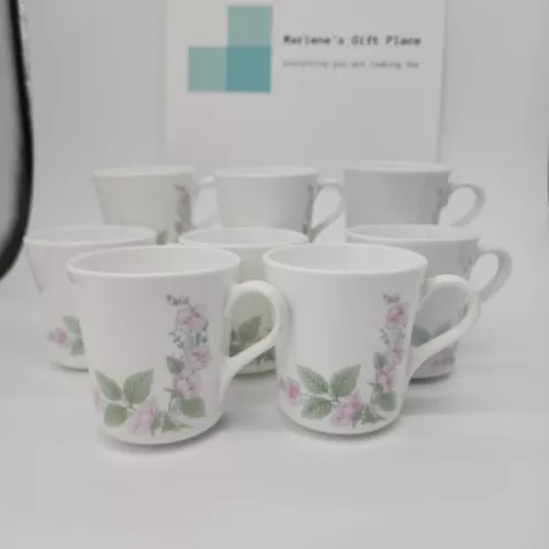 ♻️ Corning-Corelle Occasions Veranda 8 Mugs Discontinued 1980's