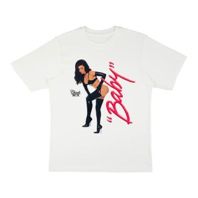 Vtg Baby By Charli XCX Short Sleeve Cotton White All Size Unisex Shirt BL344