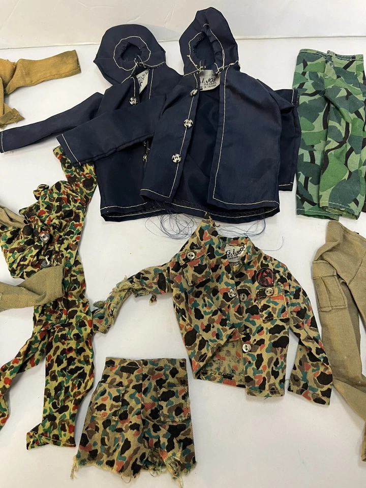 Lote Años 80 De Colección Hasbro GI Joe Uniformes, Chaquetas Pantalones Accesorios Ropa Militar Foto 3 de 4