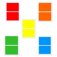 12 Sheets/Pack Rectangular Coding Labels Moving Sticker Colored Label Sticker