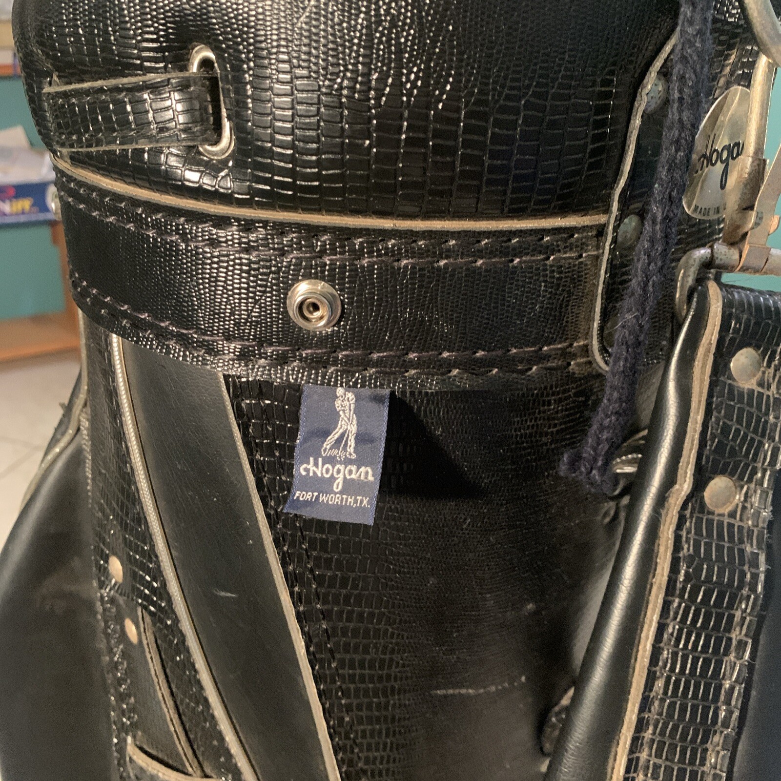 Vintage Ben Hogan Black Leather Golf Bag Made In USA Dickel eBay