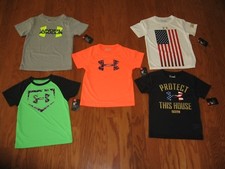 UNDER ARMOUR SHORT SLEEVE SHIRT BOYS SIZE 4/5/6/7/YSM NWT
