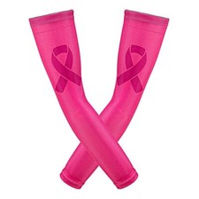 Breast Cancer Awareness Sleeves Pink Arm Sleeves Pink Compression Arm Small