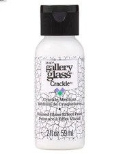 Gallery Glass Crackle Medium, Add realistic Weathered/Worn/Vintage/cracked look