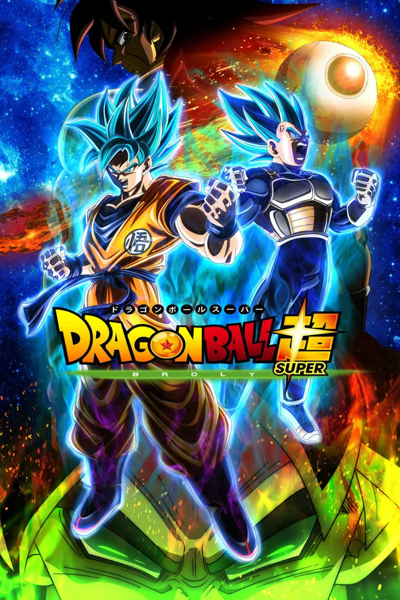 Dragon Ball Super, The Broly Movie Poster, Goku Vegeta, NEW, USA