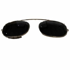 Brooks Brothers Round Metal Frame with Custom Clip on Sunglasses 51-19 186 1001