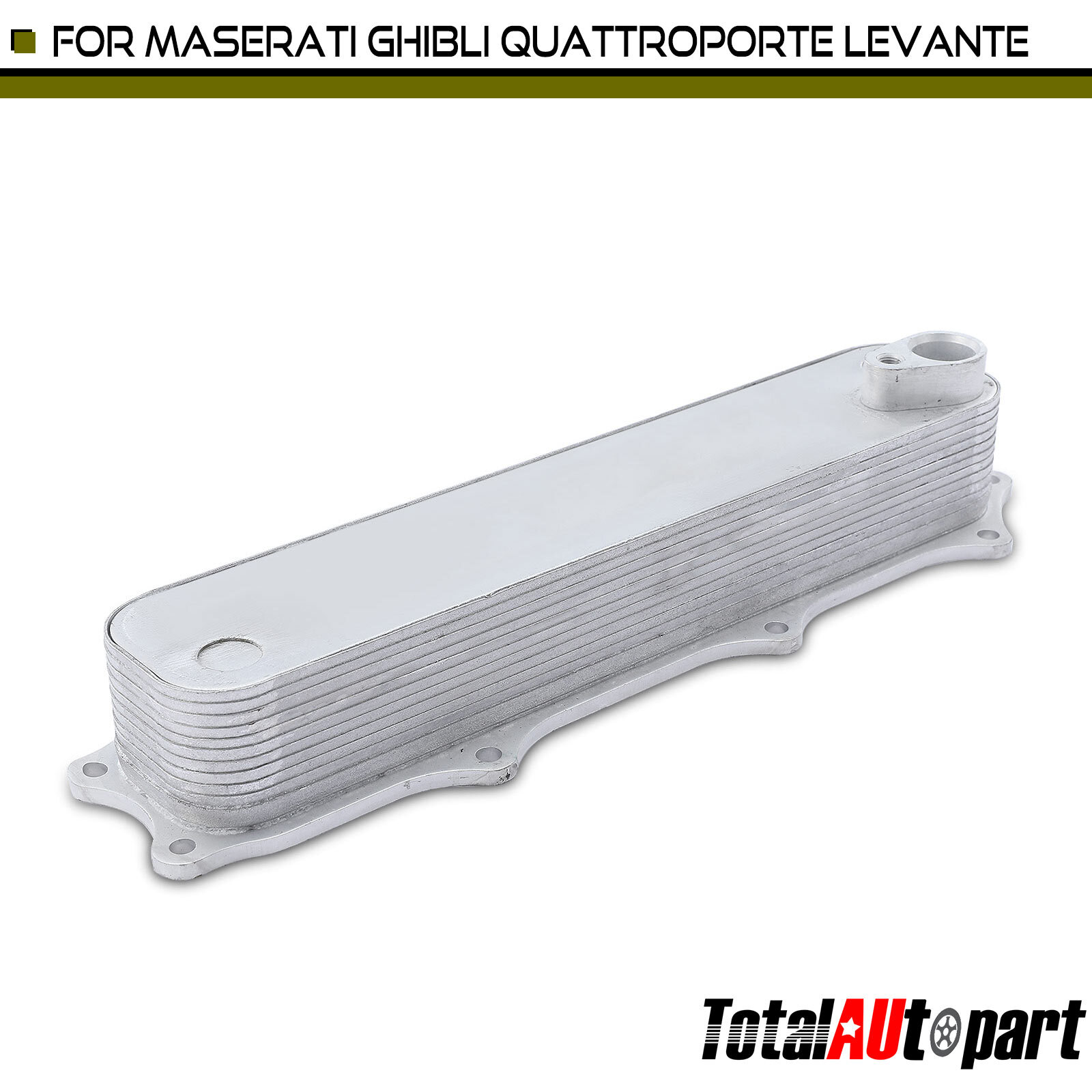 Engine Oil Cooler Heat Exchanger for Maserati Ghibli 2014-2020 Levante V6 3.0L