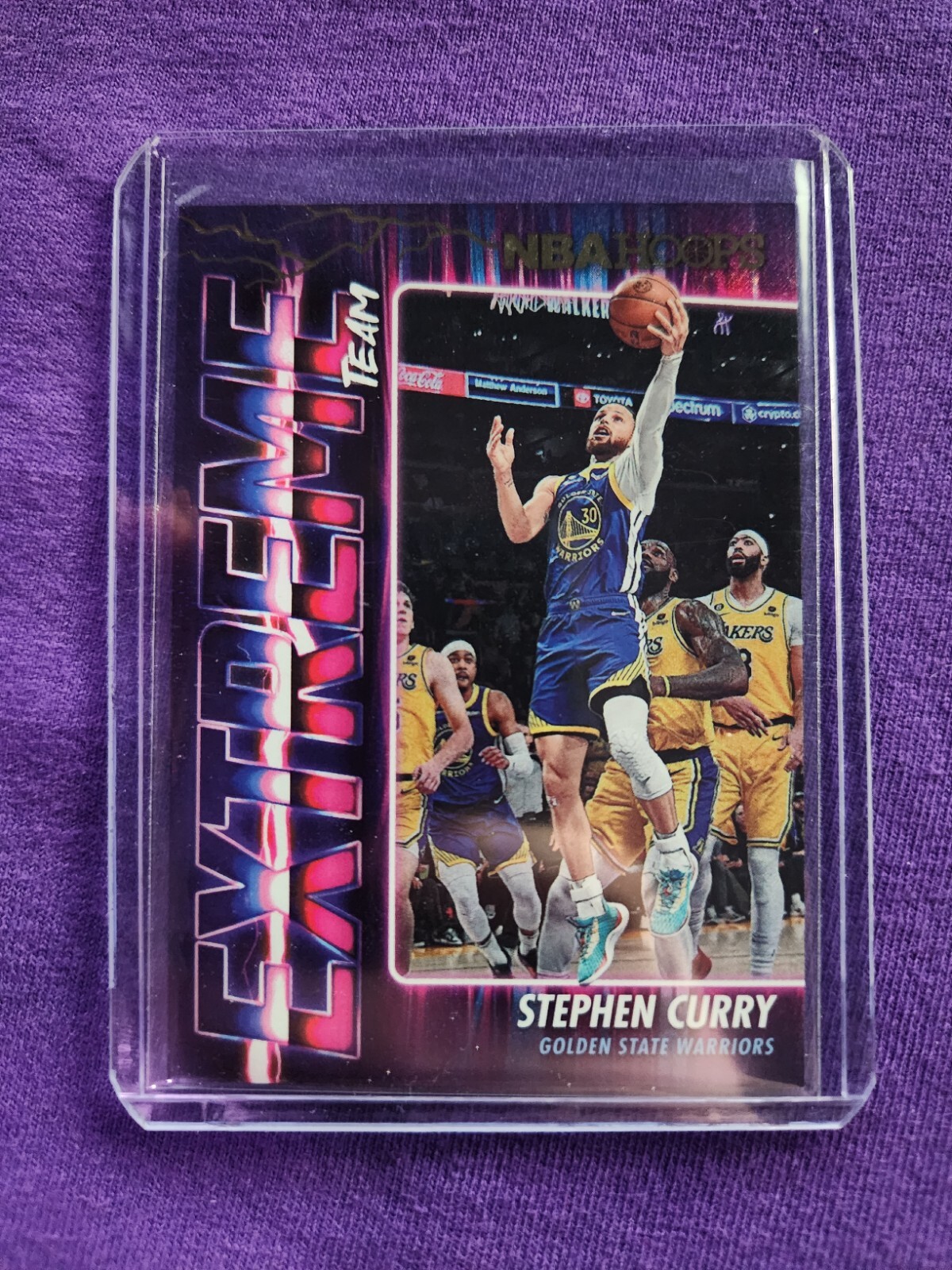 2023-24 NBA Hoops STEPHEN CURRY Extreme Team Gold Foil Insert #8 Warriors