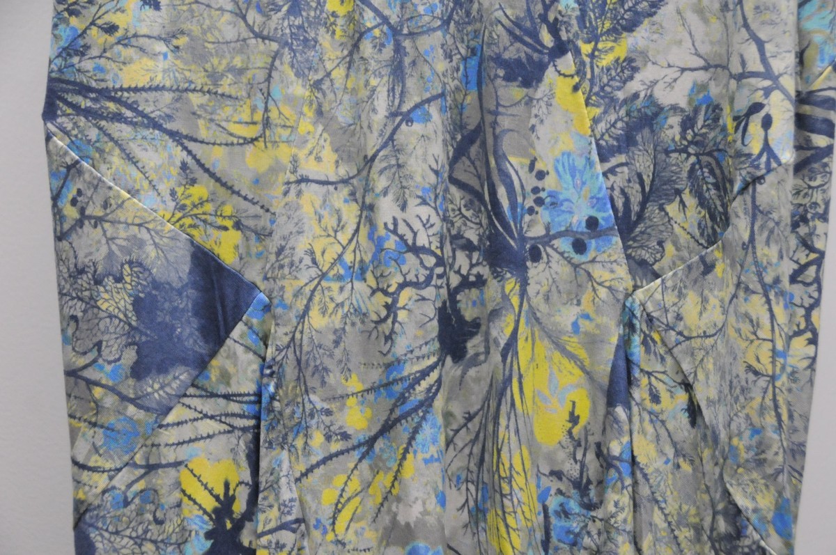 Robe Neuve Erdem - Imprimé Floral Bleu Gris Jaune - Taille US 6/8 (UK 10/12) - Avec étiquettes
