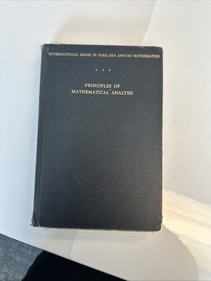 Principles of Mathematical Analysis by Walter Rudin 1953 Hardcover
