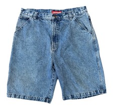 Vintage Union Bay Denim Carpenter Jean Shorts Sz 38x10 90s Y2K Jorts Skater